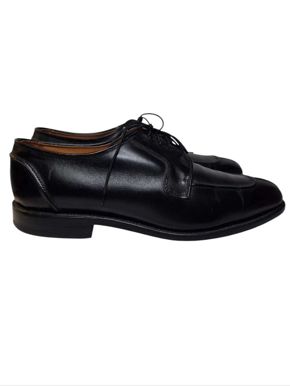 Allen Edmonds Classic Hancock Black Leather Split Toe Derby Mens Shoes Size 11.5